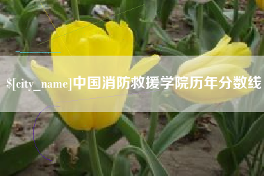 香河中国消防救援学院历年分数线