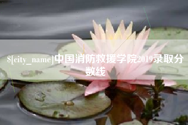 香河中国消防救援学院2019录取分数线