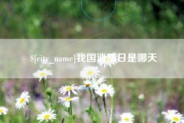 香河我国消防日是哪天