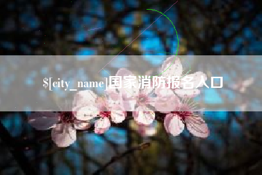 香河国家消防报名入口