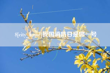 香河我国消防日是哪一号