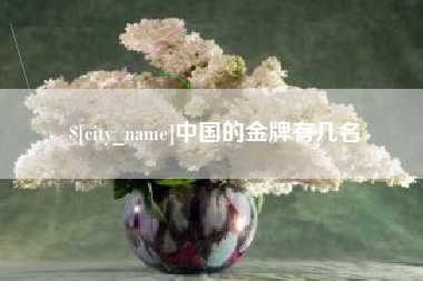 香河中国的金牌有几名