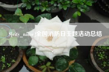香河全国消防日主题活动总结