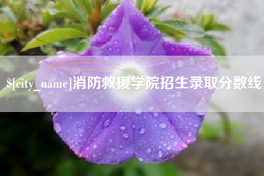香河消防救援学院招生录取分数线