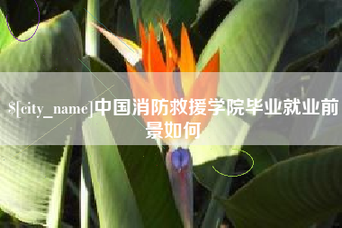 香河中国消防救援学院毕业就业前景如何