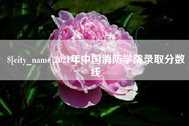香河2021年中国消防学院录取分数线