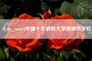 香河中国十大消防大学有哪些学校