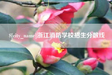 香河浙江消防学校招生分数线