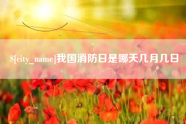 香河我国消防日是哪天几月几日