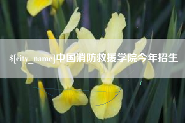 香河中国消防救援学院今年招生