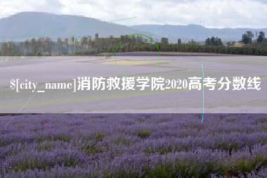 香河消防救援学院2020高考分数线
