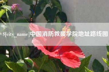香河中国消防救援学院地址路线图