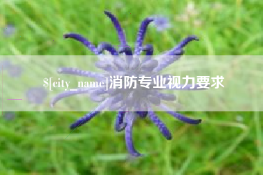 香河消防专业视力要求