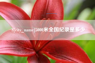 香河5000米全国纪录是多少