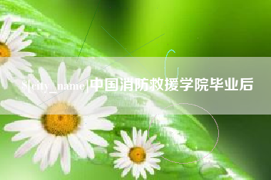 香河中国消防救援学院毕业后