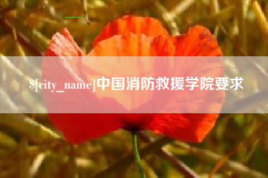香河中国消防救援学院要求