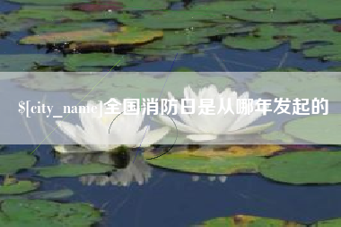 香河全国消防日是从哪年发起的