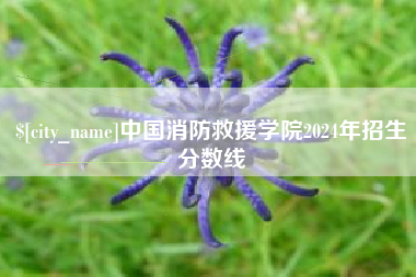 香河中国消防救援学院2024年招生分数线