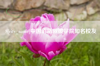 香河中国消防救援学院知名校友