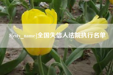 香河全国失信人法院执行名单