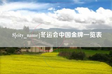 香河冬运会中国金牌一览表