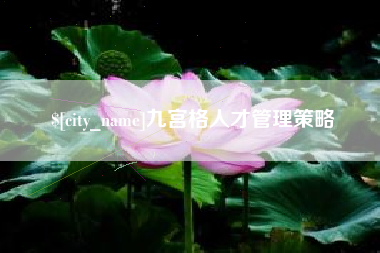 香河九宫格人才管理策略