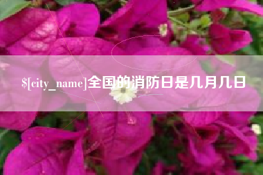 香河全国的消防日是几月几日
